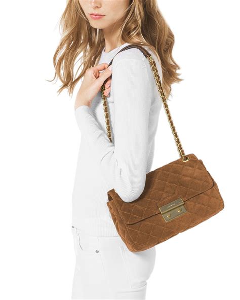 michael kors shoulder bags 2014|Michael Kors suede shoulder bag.